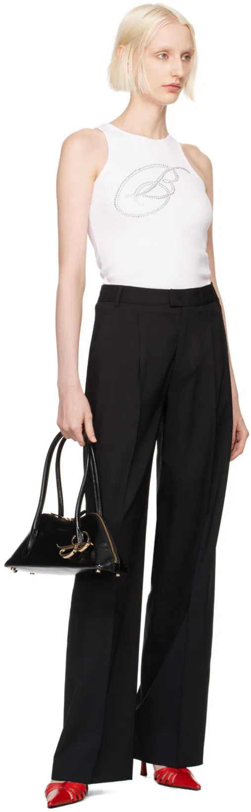 PARIS TEXAS Nadia 85 Lizard Print Leather Mules In Red