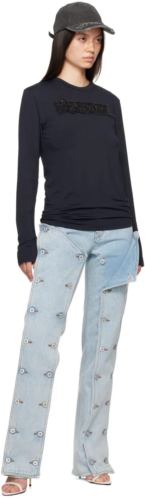 TOM FORD Silver Nappa Padlock Pointy Naked Heeled Sandals