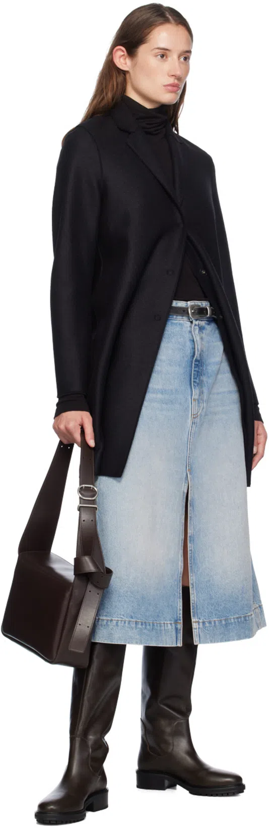 OUR LEGACY Black 2 Cm Belt In Black Leather