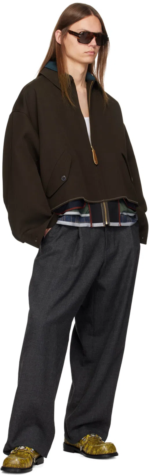 TOM FORD Turner Navigator Sunglasses, 58mm In 52f