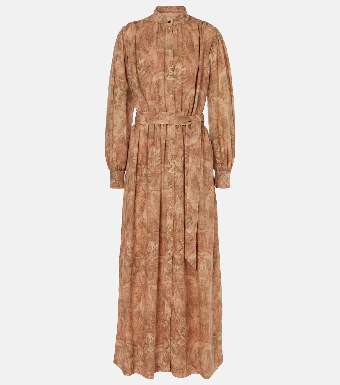 TOTÊME Minimalist Croc-embossed Patent Leather Ballerina Flats In Neutral