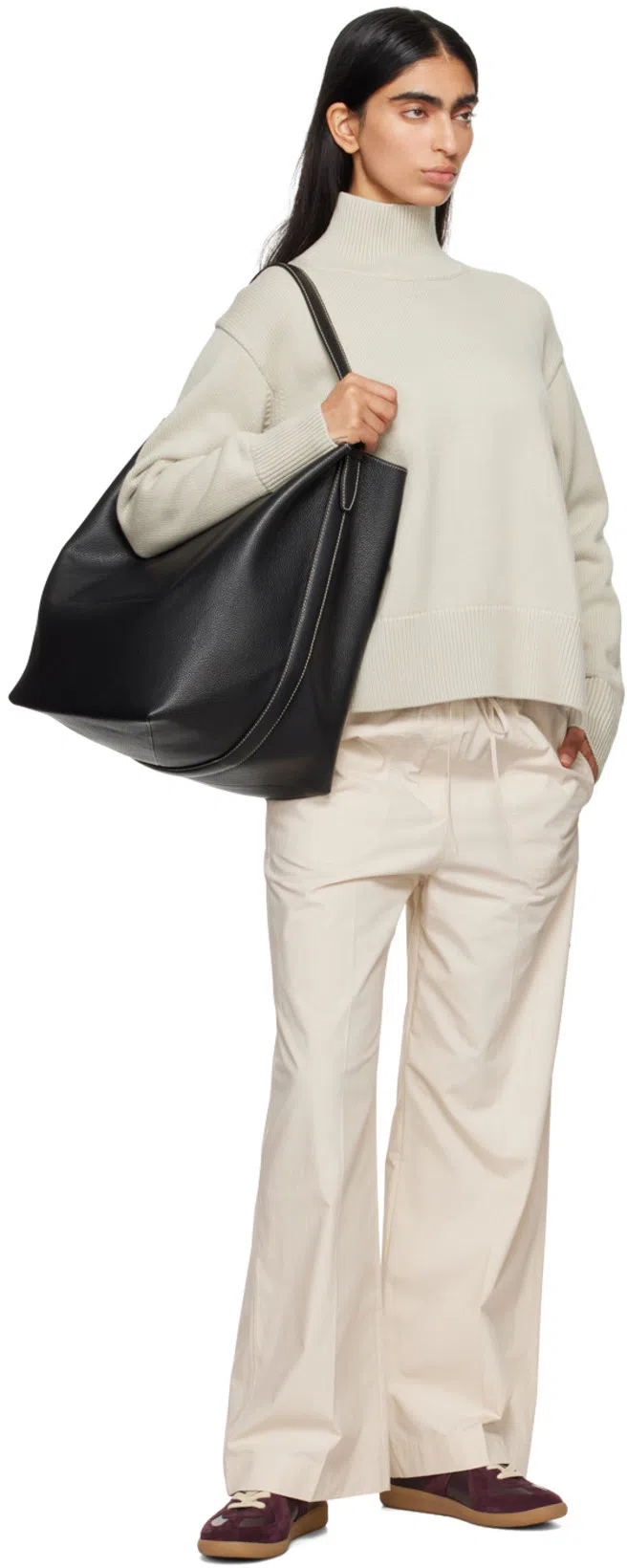 TOTÊME Beige Drawstring Trousers In 009 Stone