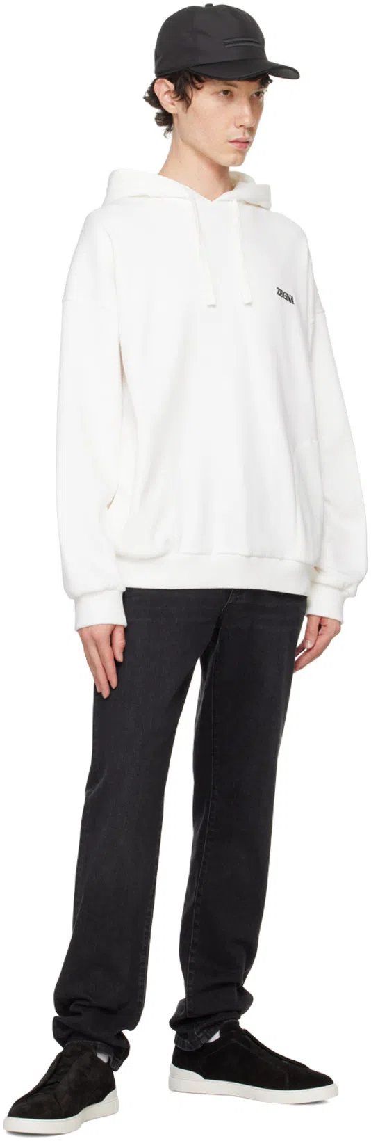 ZEGNA Triple Stitch Suede Slip-on Sneaker In Brown