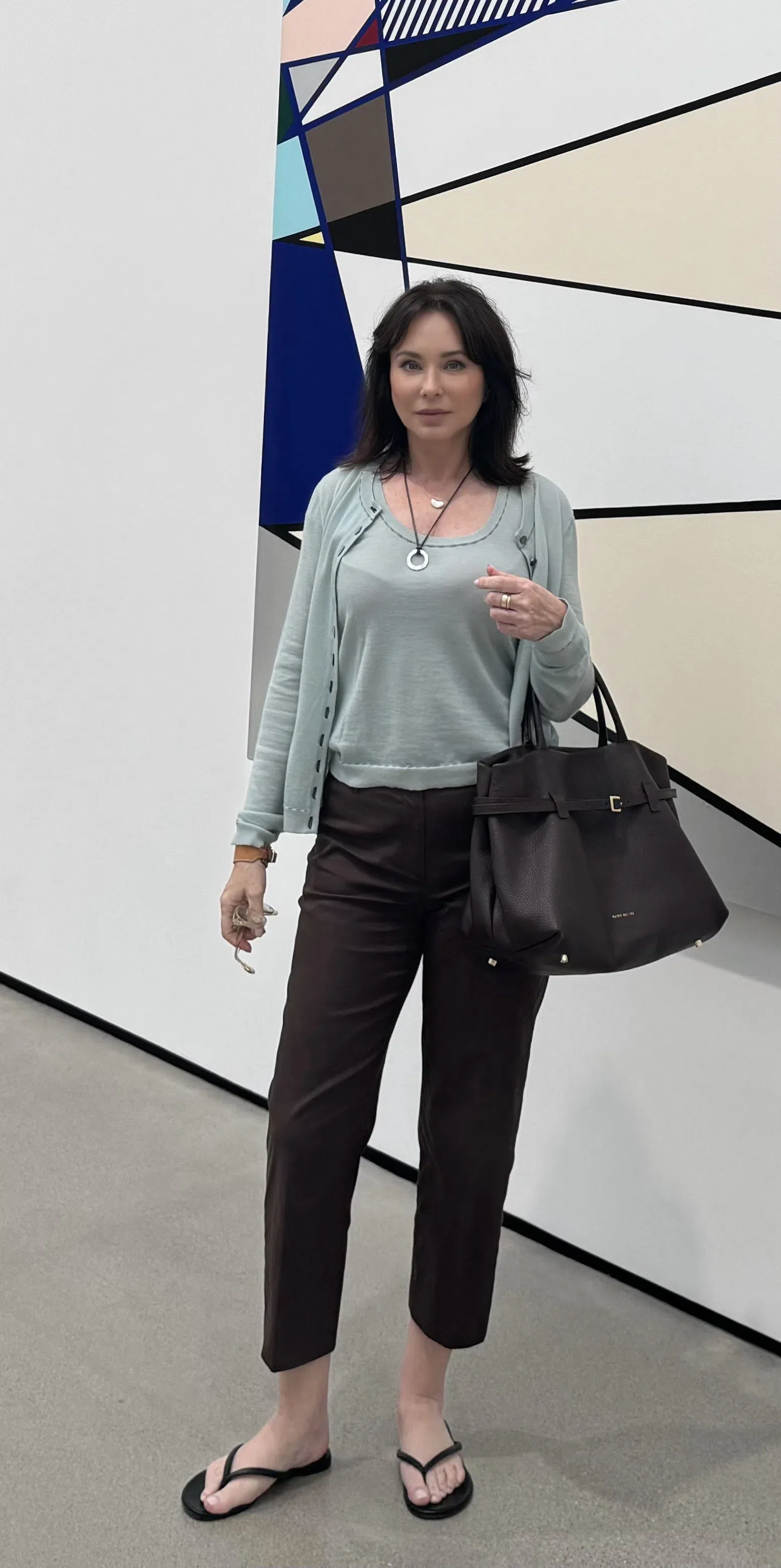 TOTÊME Toteme Leather Heeled Flip Flops In Multi