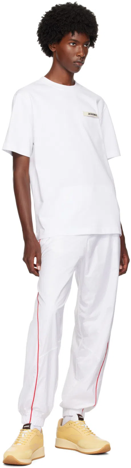 JACQUEMUS T-shirt Le T-shirt Gros-grain In White