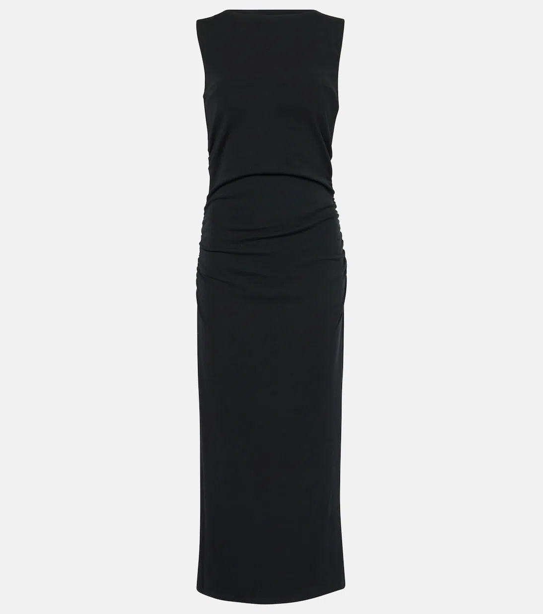 VERONICA BEARD Christa Halterneck Midi Dress In Black