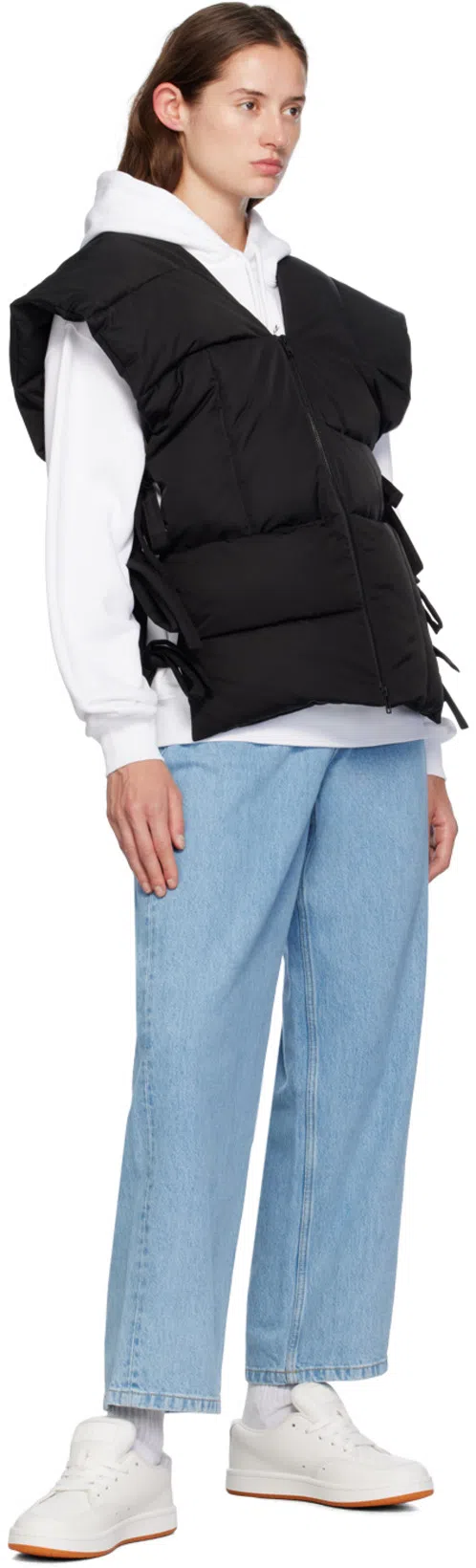 KENZO Black  Paris Sleeveless Puffer Jacket In 99 Black
