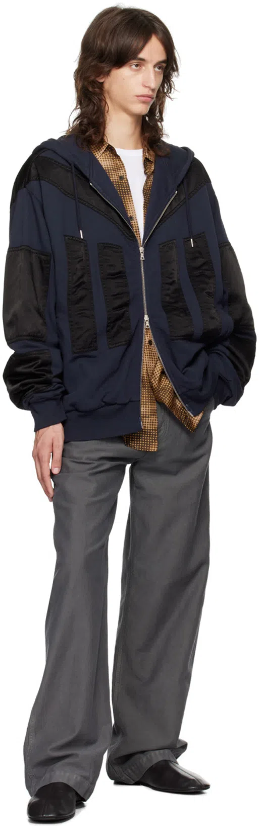 DRIES VAN NOTEN White Mock Neck Long Sleeve T-shirt In 1 White