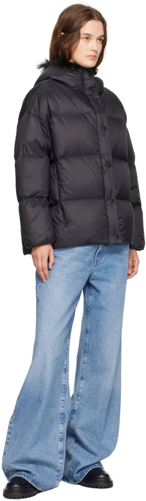 AGOLDE Dame Wide Leg Jeans In Blue