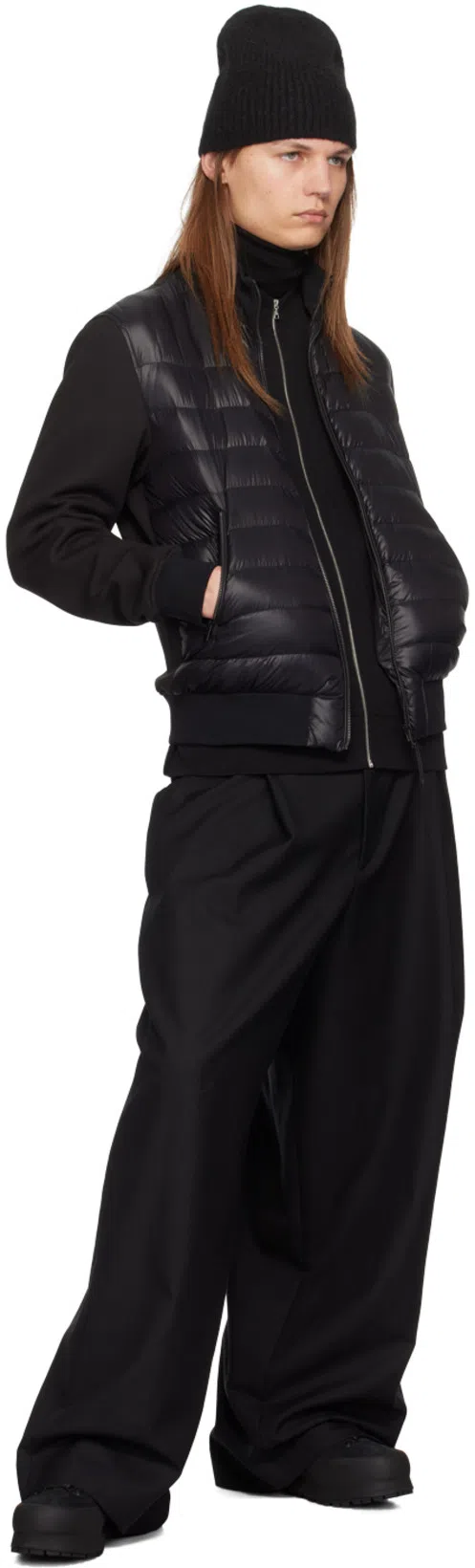 DRIES VAN NOTEN Wide-leg Tailored Trousers In 900 Black