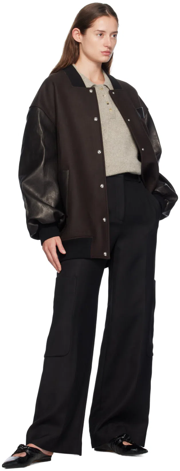 KHAITE Teyana Pleated Woven Wide-leg Pants In Black