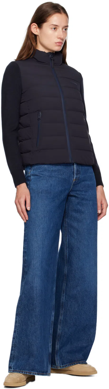 MACKAGE Oceane-city Light Down Mixed-media Puffer Jacket In Black