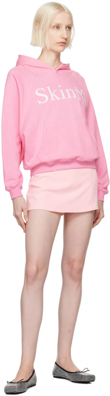 ALEXANDER WANG Satin Ballerinas With All-over Rhinestones In Animal Print