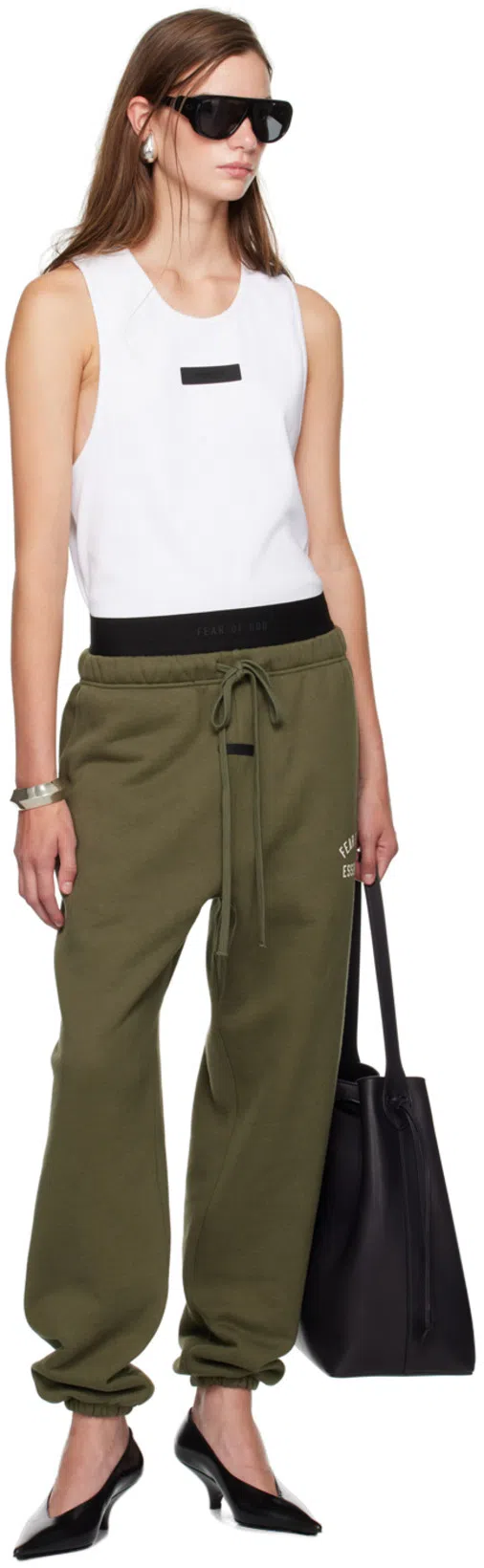 THE ROW Belvedere Leather Bucket Bag In Black