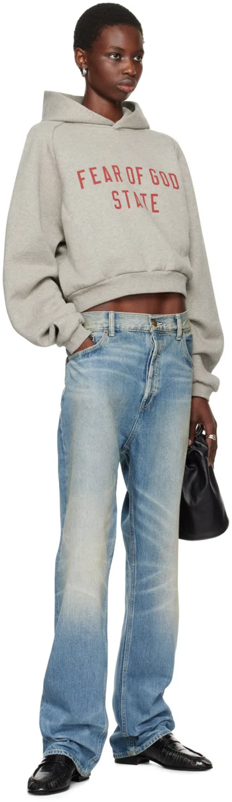 THE ROW Soft Leather Flat Loafers In Black