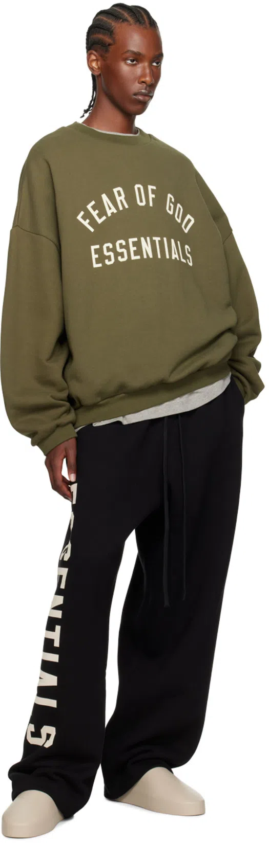 FEAR OF GOD Runner Rubber Slippers In Neutrals