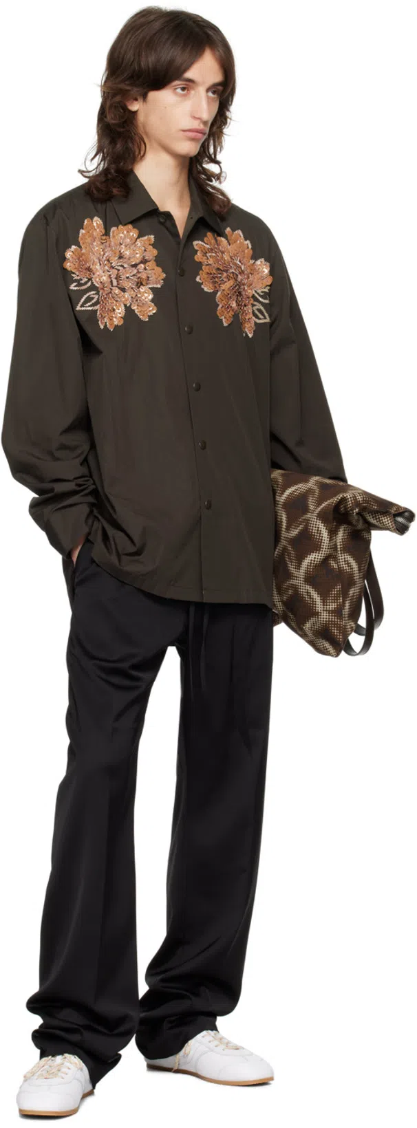 DRIES VAN NOTEN Brown Cotton Tote In Brown 703