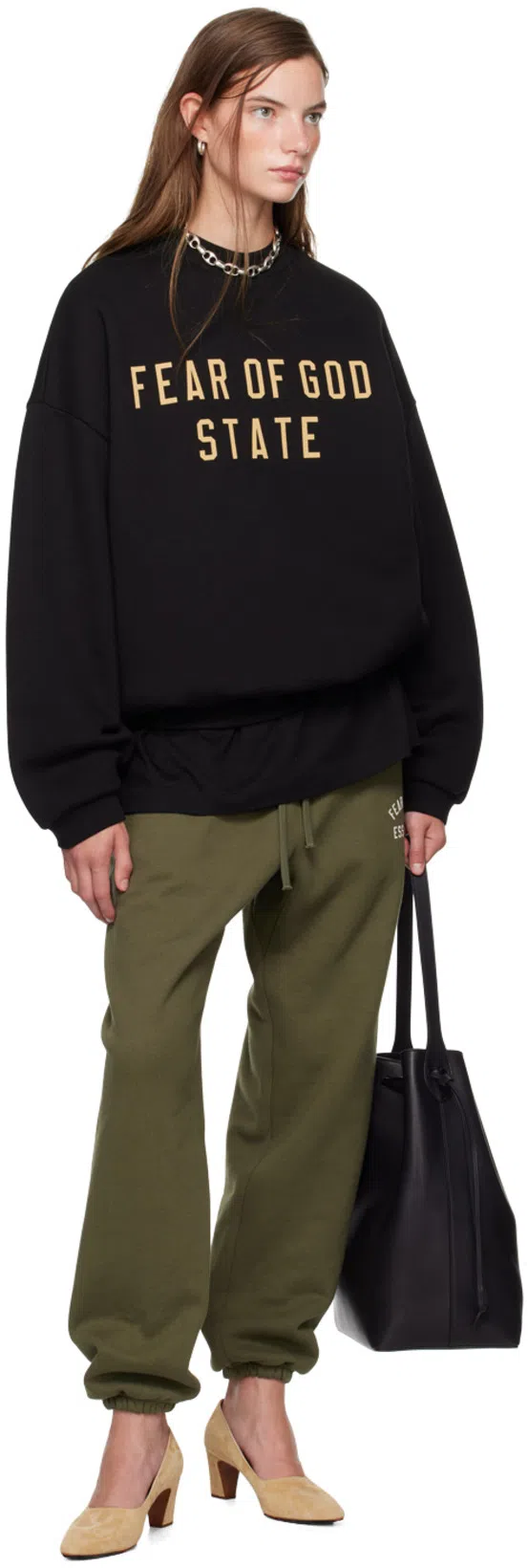 THE ROW Belvedere Leather Bucket Bag In Black