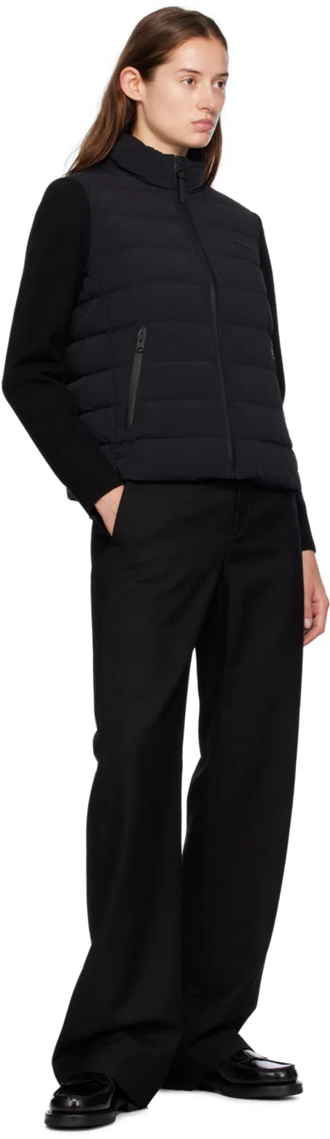 MACKAGE Oceane-city Light Down Mixed-media Puffer Jacket In Black