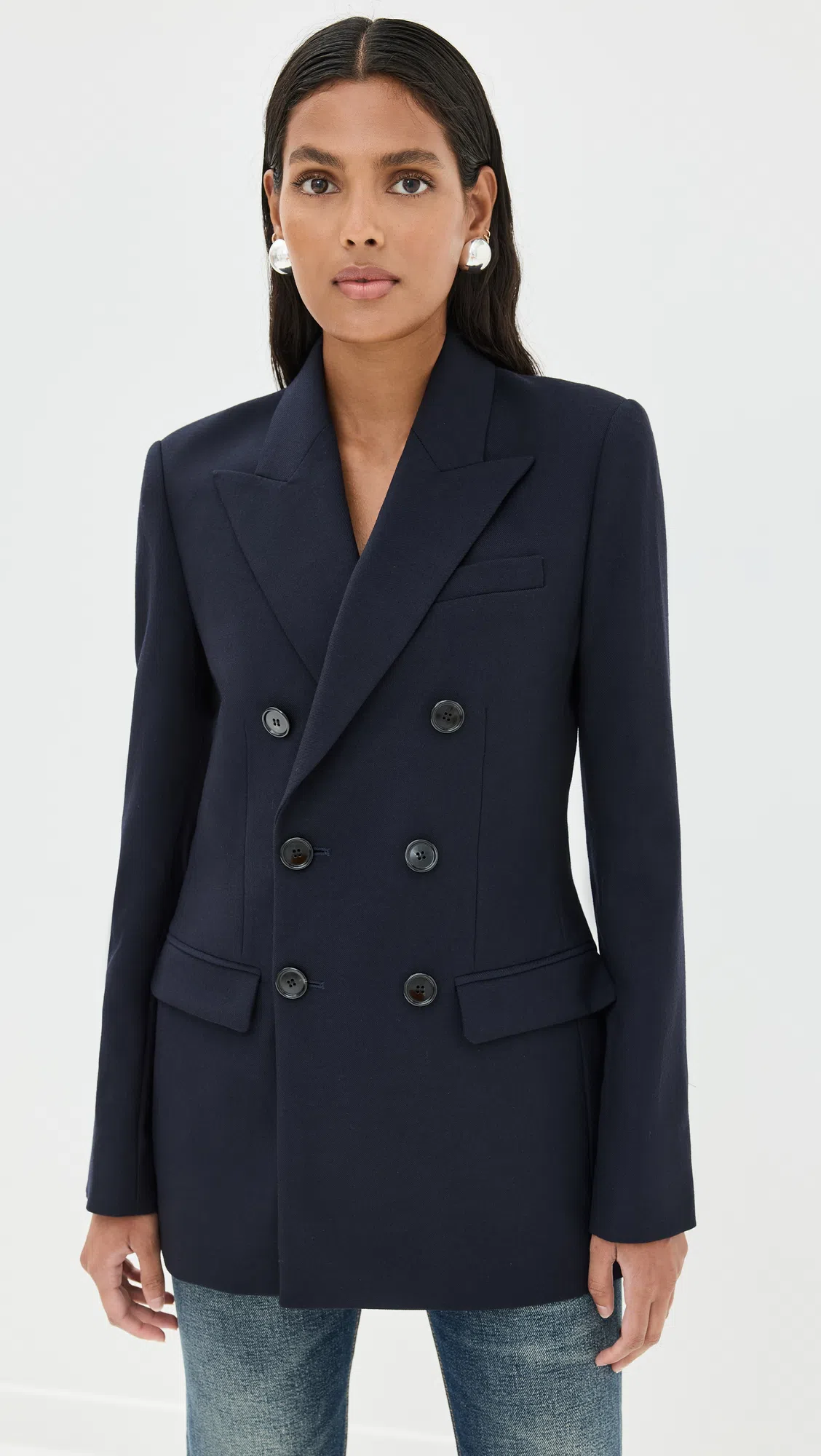 WARDROBE.NYC X Hailey Bieber Neutral Oversize Track Pants In Off White