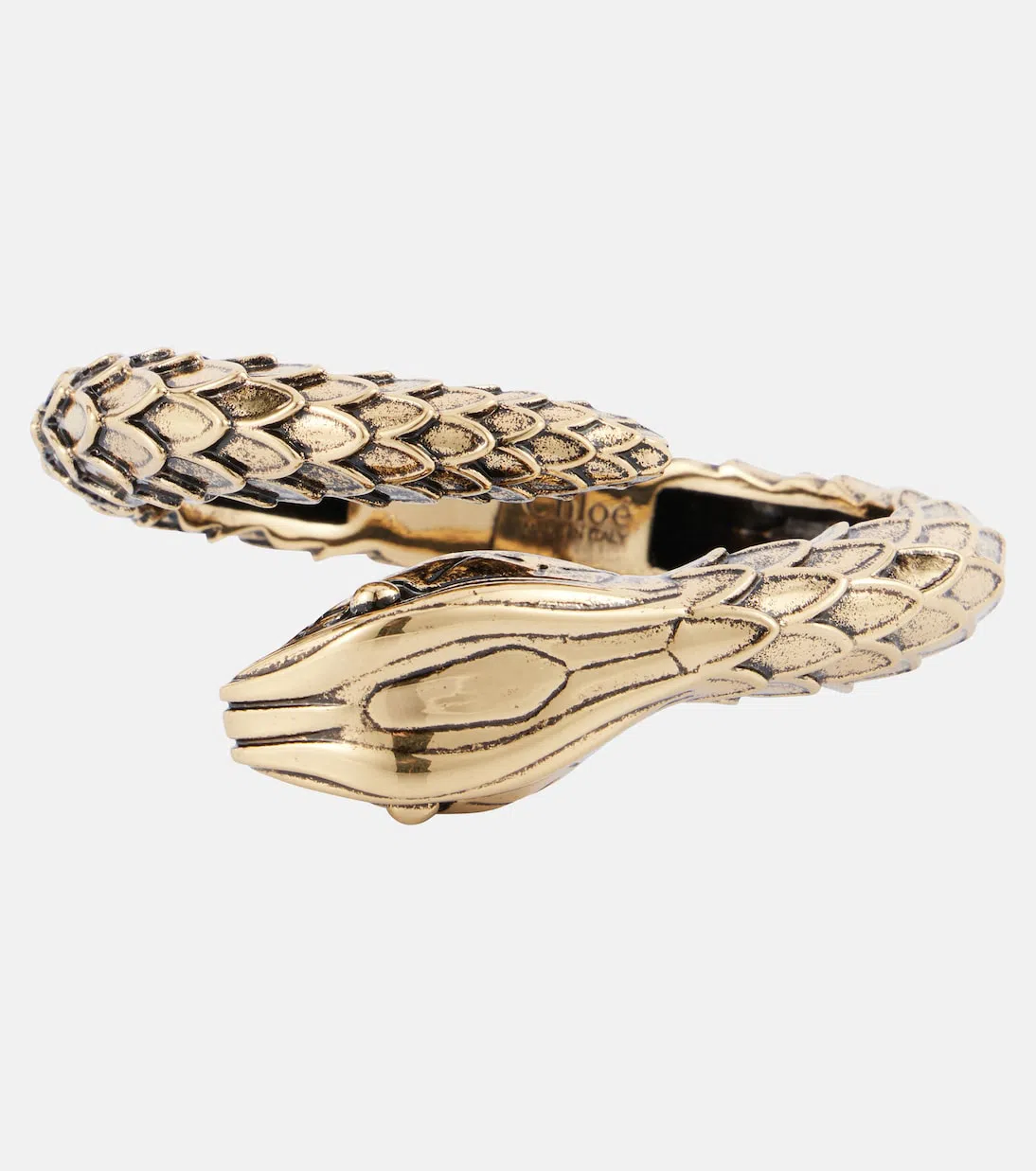 CHLOÉ Snake Gold-tone Cuff
