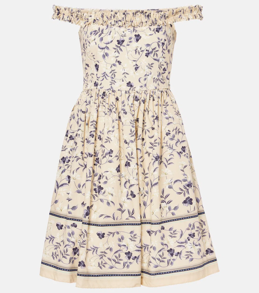 AGUA BY AGUA BENDITA Achiote Mini Dress In Beige