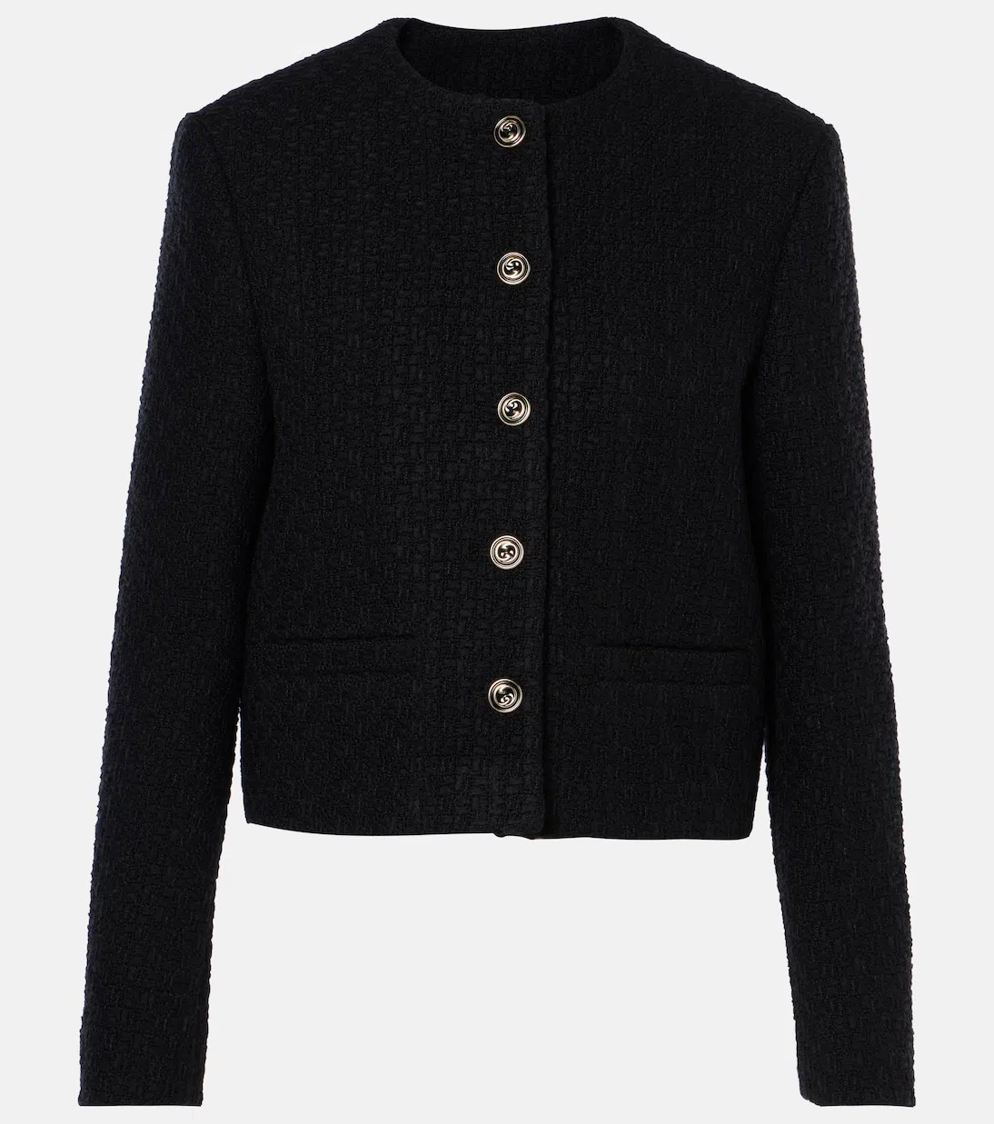 GUCCI Tweed Jacket In Black
