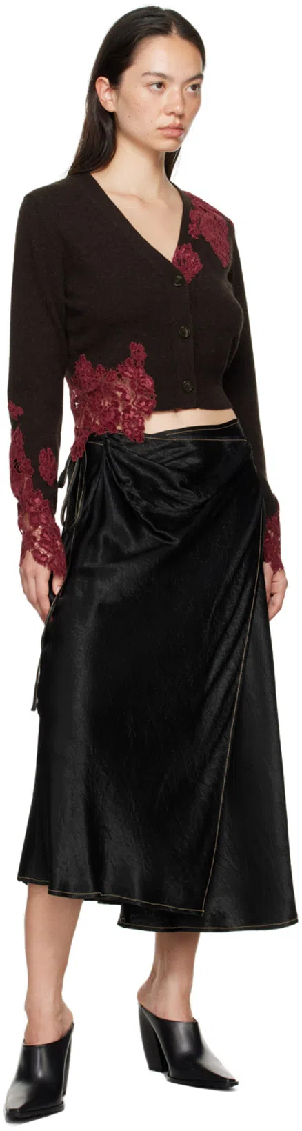 BOTTEGA VENETA Leather Tex Mules With Covered Heel 10cm In Black