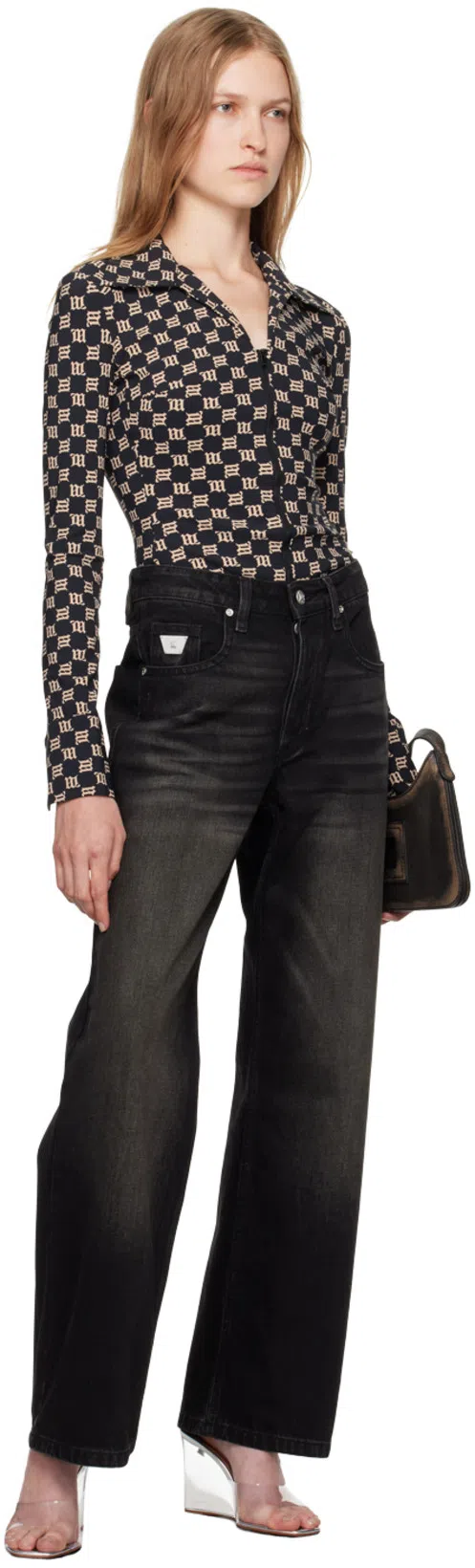 AMINA MUADDI Transparent Lupita Glass Wedge Heeled Sandals