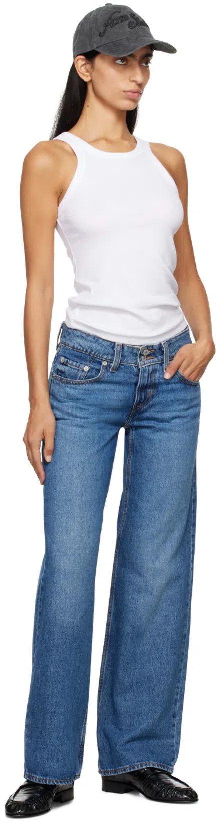 THE ROW Soft Leather Flat Loafers In Black