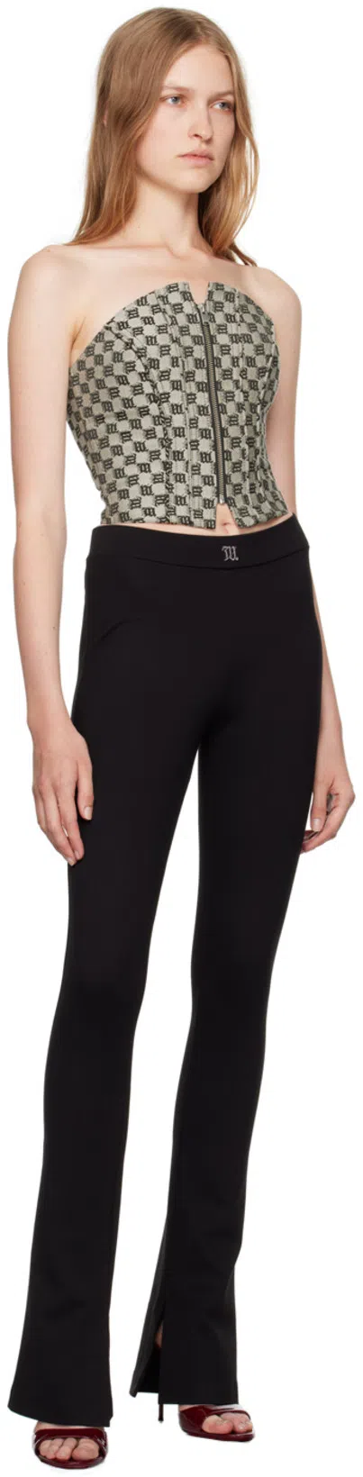 PARIS TEXAS Brown Lidia Mules In Animal Print