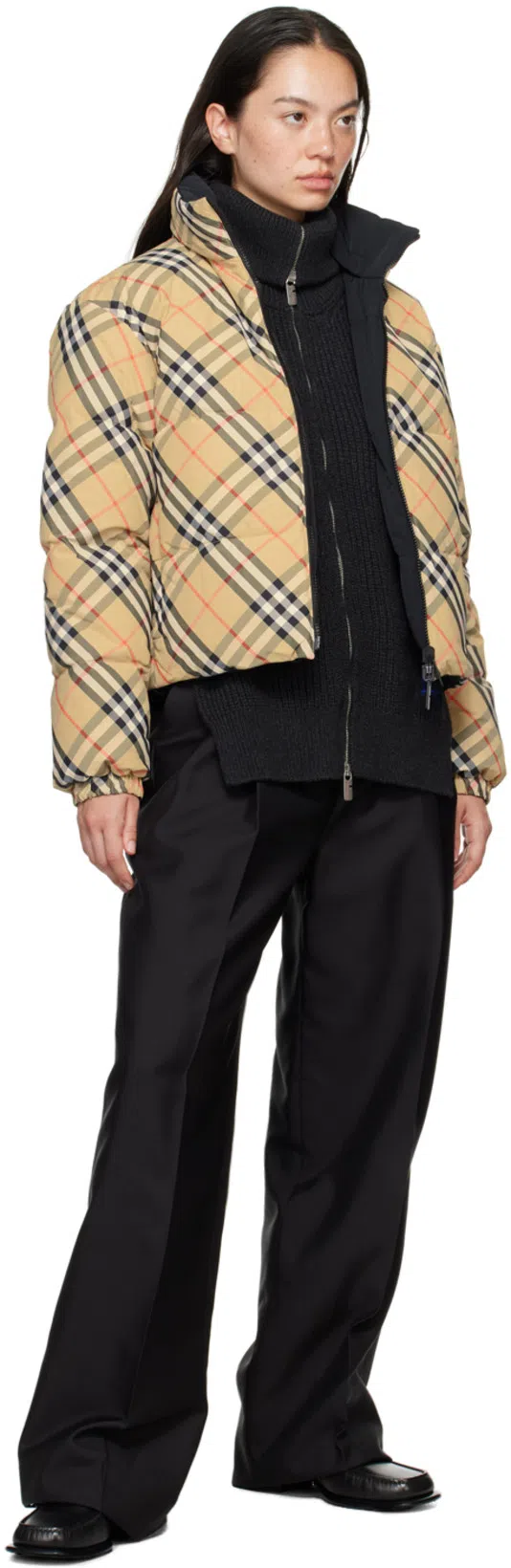 BURBERRY Beige Printed Reversable Jacket