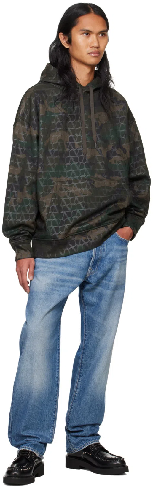 VALENTINO GARAVANI Black Gentleglam Derby With Studs