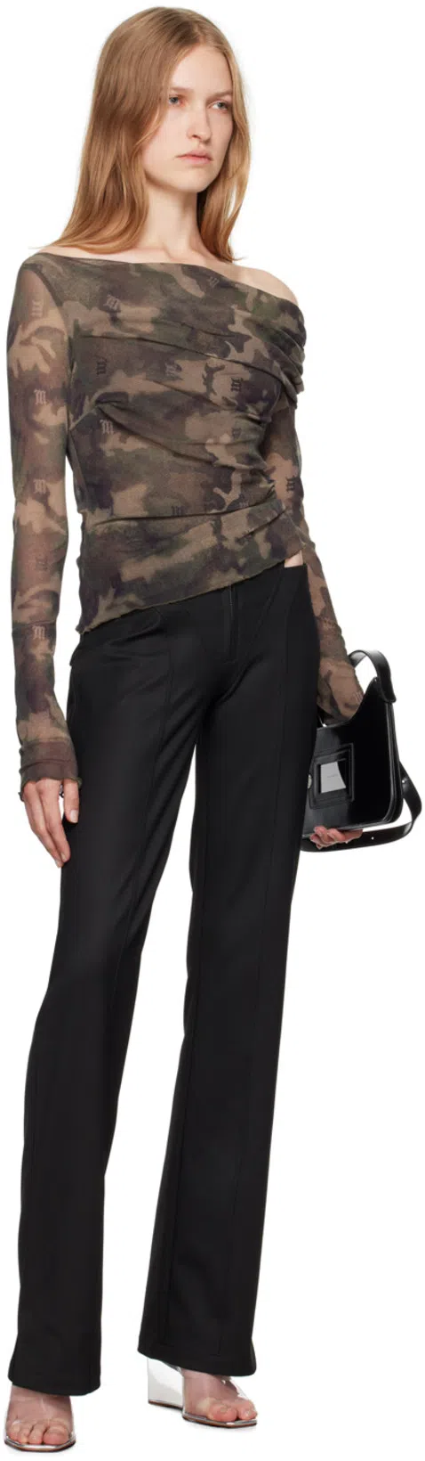 AMINA MUADDI Transparent Lupita Glass Wedge Heeled Sandals