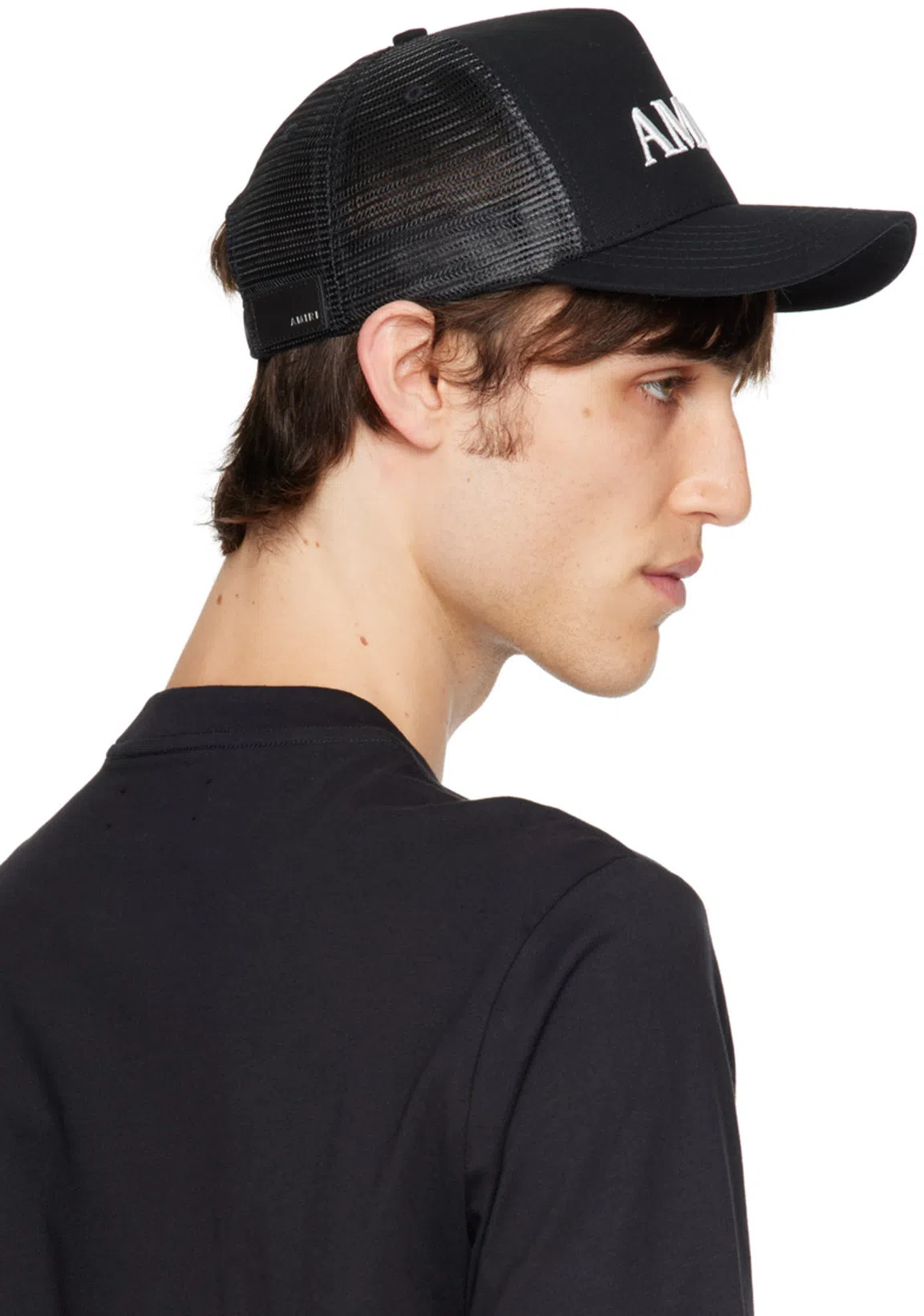 AMIRI Core Logo Trucker Cap In Black