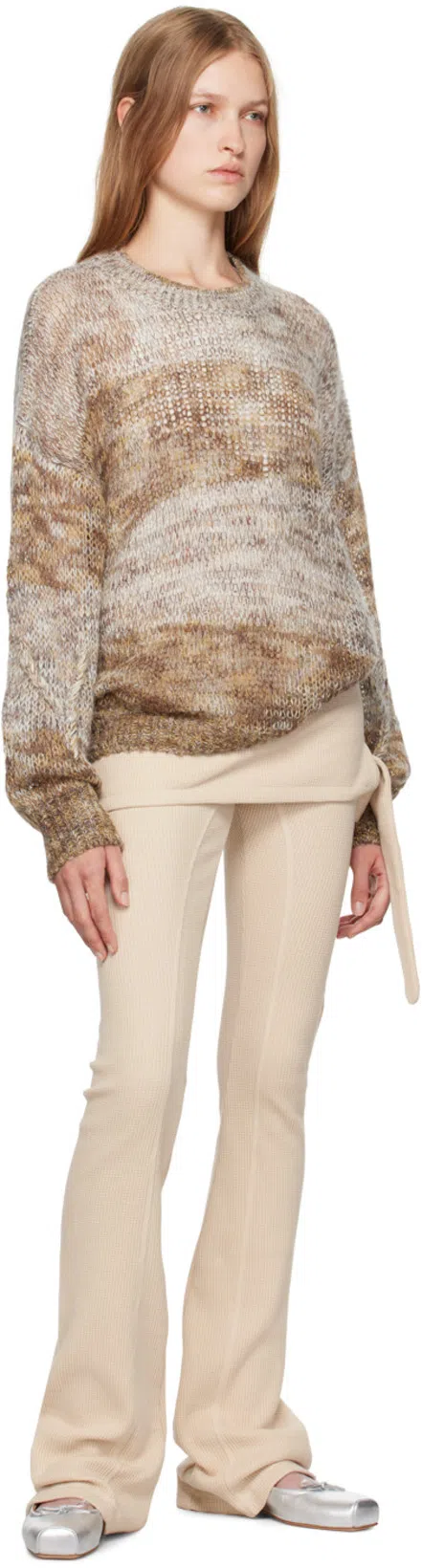 SCHUTZ Vanessa Leather Flat In Silver