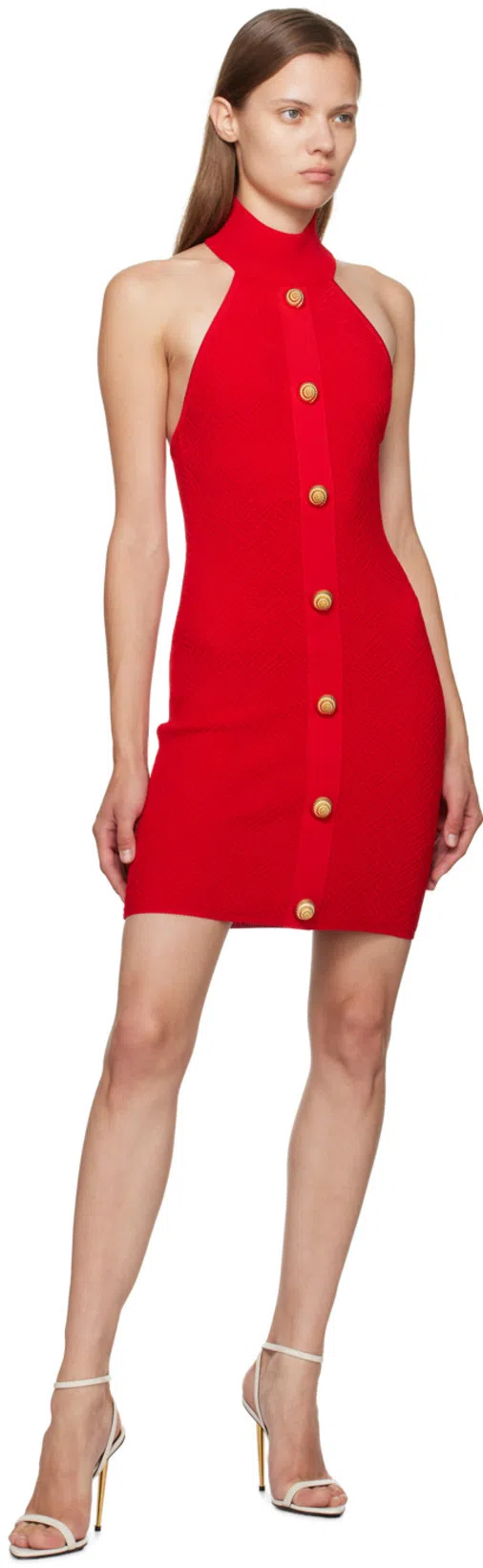 TOM FORD Silver Nappa Padlock Pointy Naked Heeled Sandals