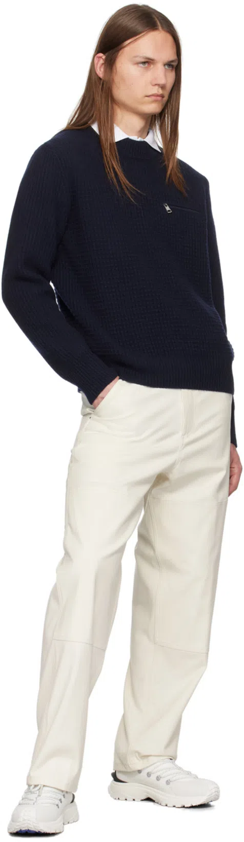 MONCLER Logo-patch Cotton Polo Shirt In White