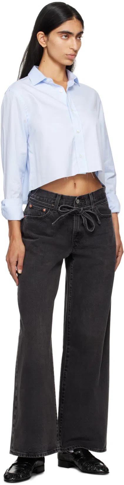 THE ROW Soft Leather Flat Loafers In Black