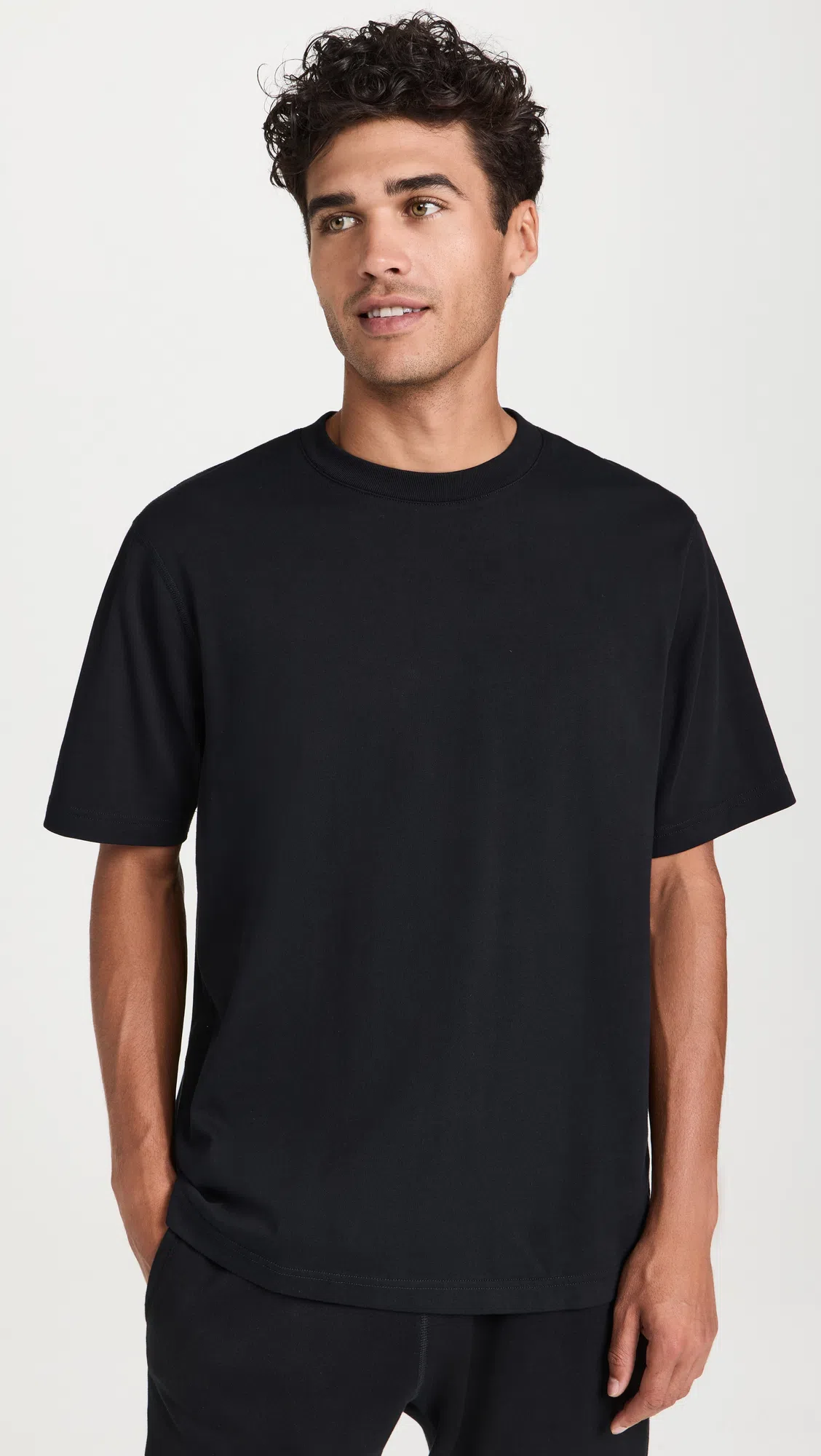 REIGNING CHAMP T-shirt Midweight Jersey In Black