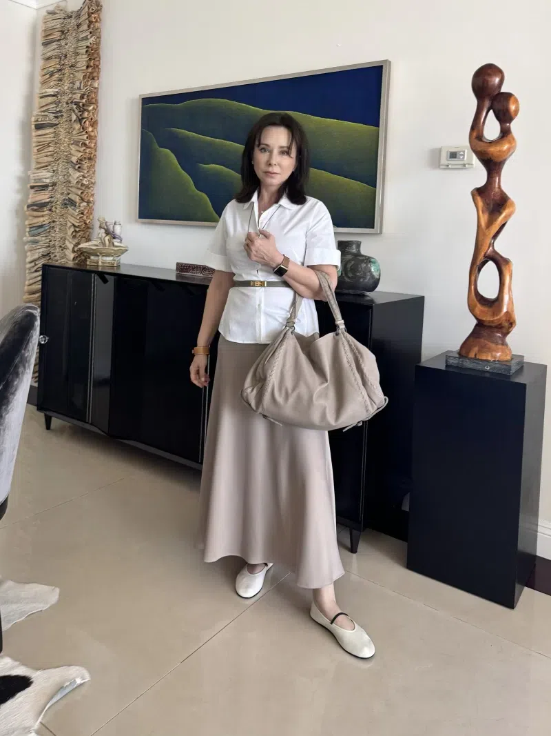 THE ROW Lambskin Band Ballerina Flats In Animal Print