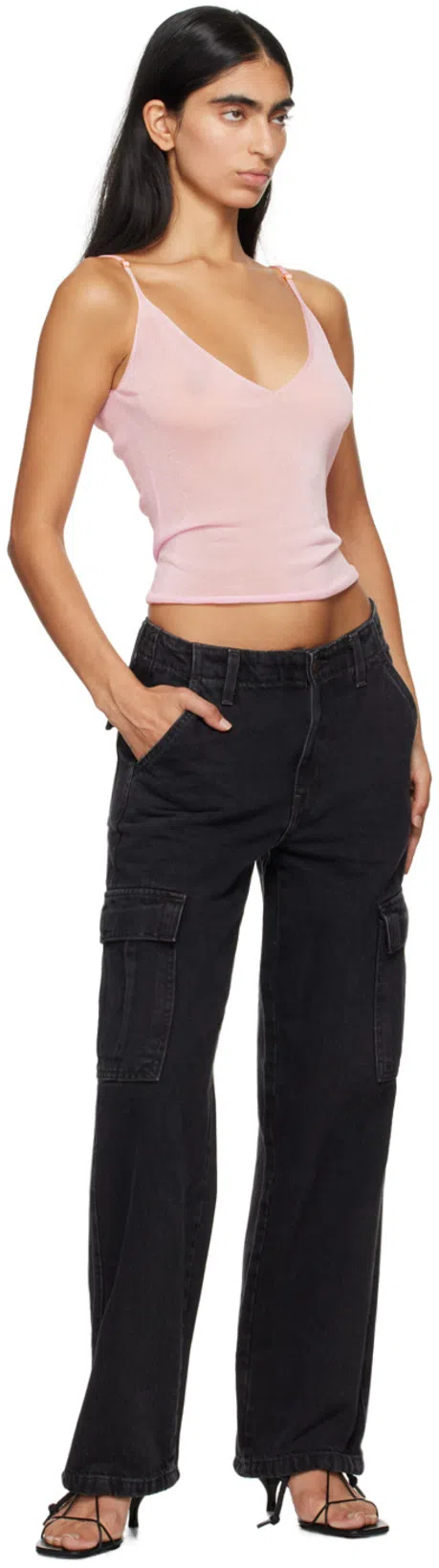 JACQUEMUS Top 'the Shoulder Knit In Pink