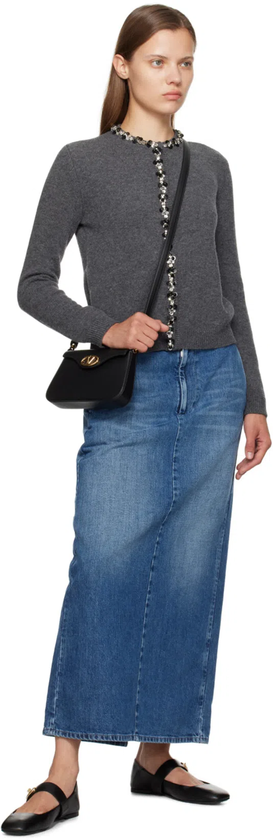 VALENTINO GARAVANI Vlogo Locker Mary Jane In Black