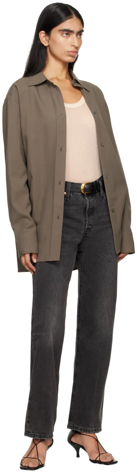 TOTÊME The Knot Leather Sandals In Black