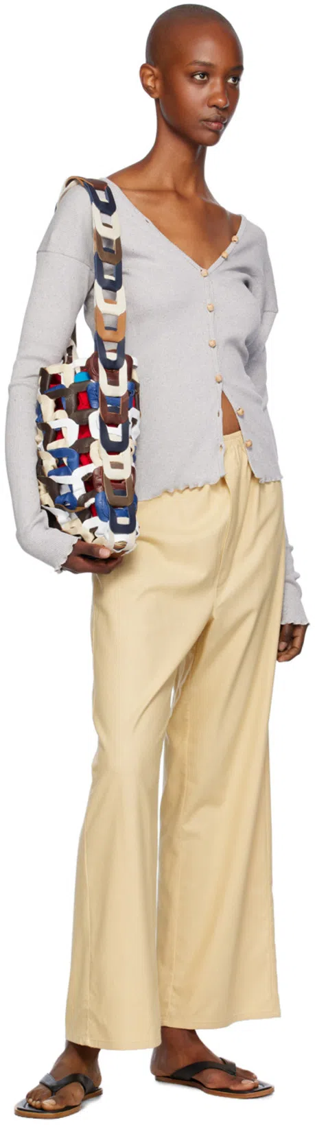 SC103 Multicolor Medium Links Tote In Quill