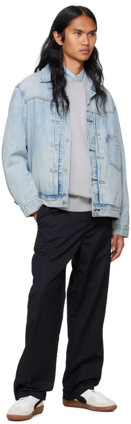 PUMA Palermo Lth Sneakers In White Vapor Gray Gum