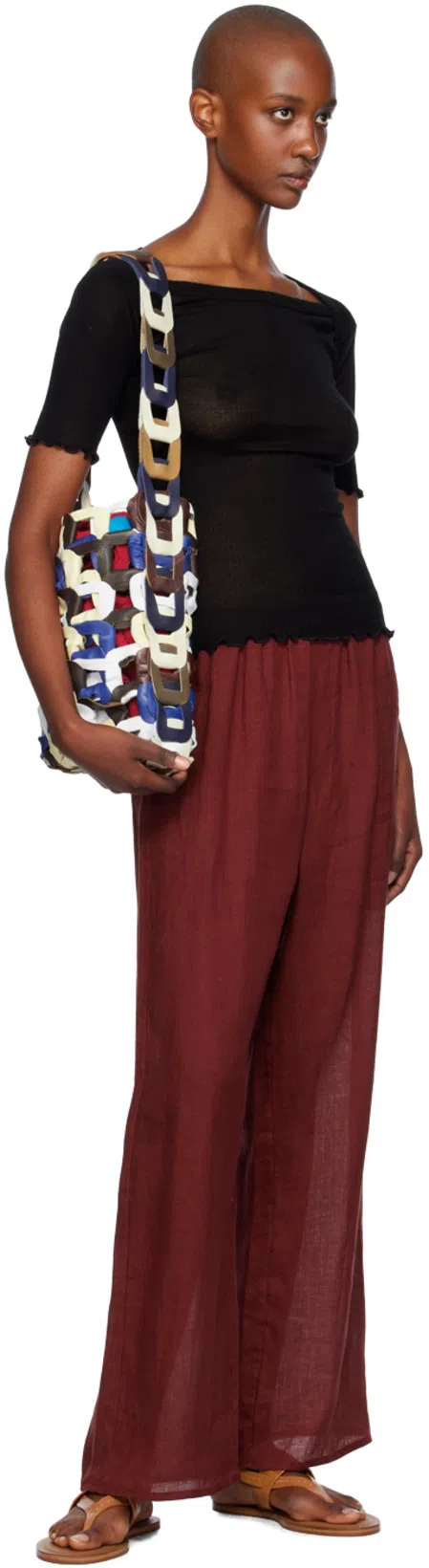 SC103 Multicolor Medium Links Tote In Quill