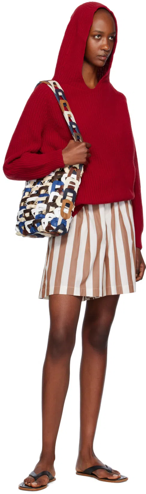 SC103 Multicolor Medium Links Tote In Quill