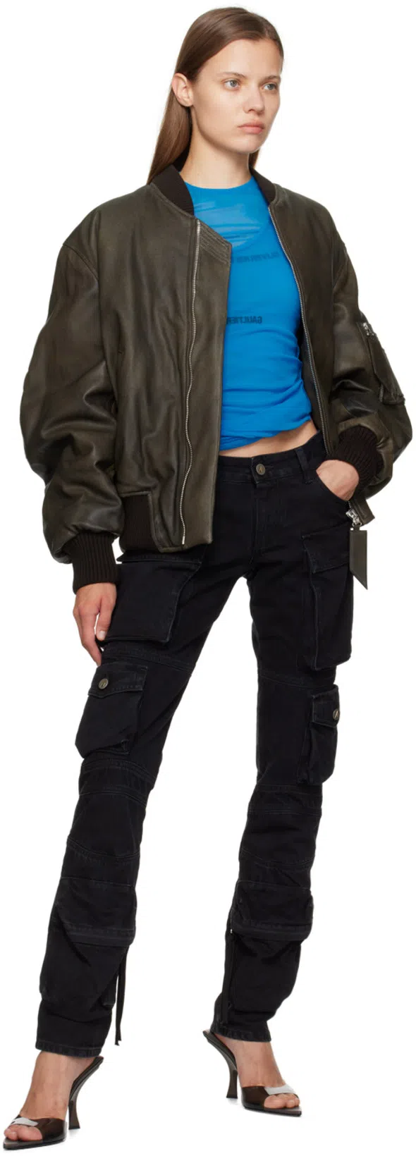 ATTICO Black Cotton Denim Jeans