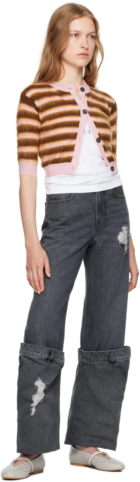 MARNI Cardigan With Stripe Pattern In Multi